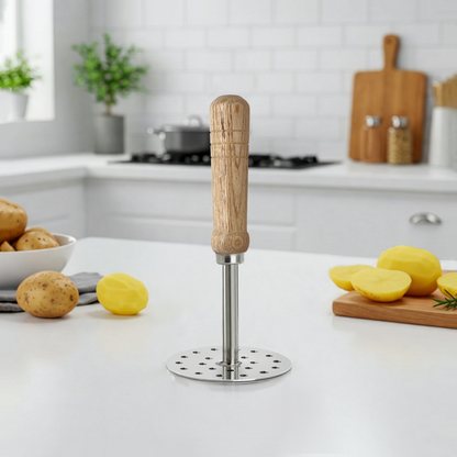 Masher with Wooden Handle