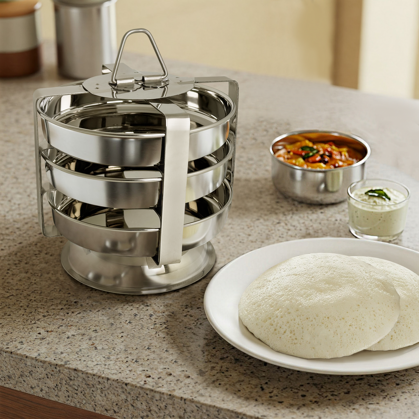 Plate Idly Stand (3 Plates)