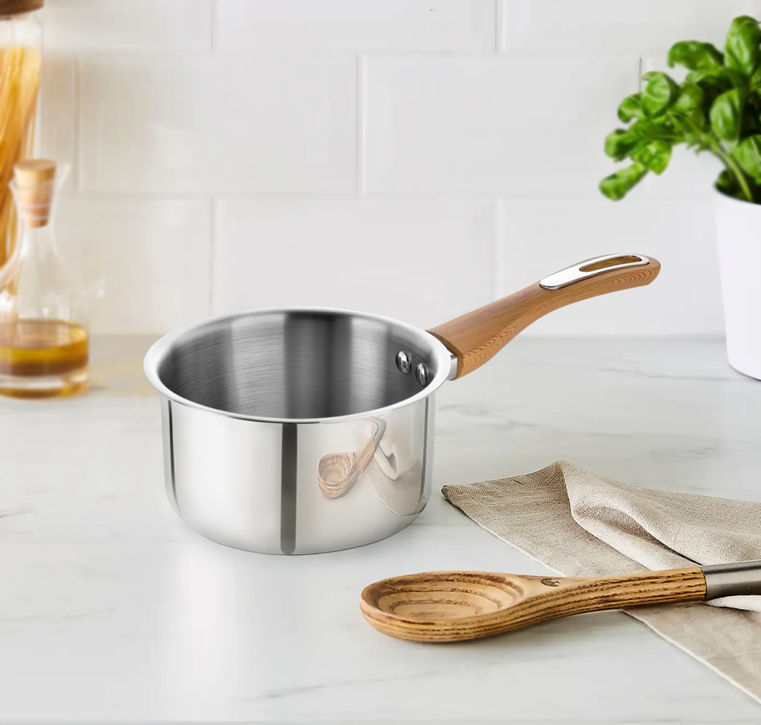 Thickply Saucepan with Wooden Handle